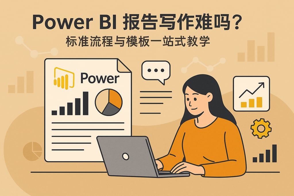 Power BI报告写作难吗？标准流程与模板一站式教学